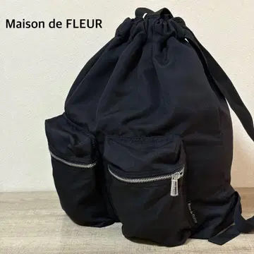 새상품급 Maison de FLEUR 복조리 백팩 블랙