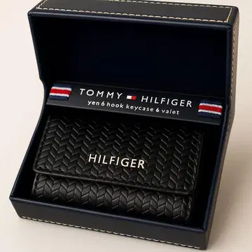 TOMMY HILFIGER 타미힐피거 6연 키케이스 블랙 박스 포함