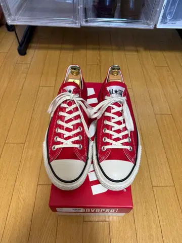 컨버스 빨간색 made in Japan 일본제 27cm