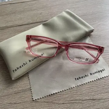 takashi kumagai 핑크 안경 세트 Zoff