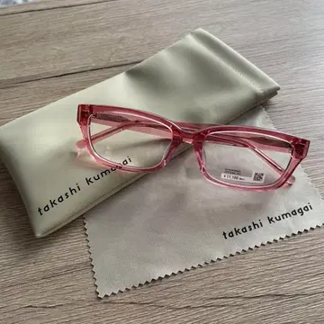 takashi kumagai 핑크 안경 세트 Zoff