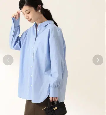 Demi-Luxe BEAMS 백 개더 셔츠