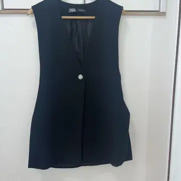 ZARA 블랙 베스트 EUR 36 비쥬&사이드 슬릿