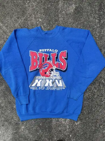 90s 프룻 오브 더 룸 USA Buffalo Bills 맨투맨