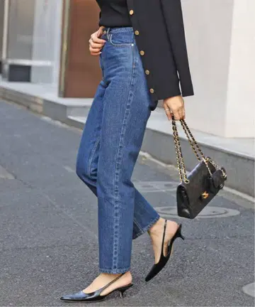Deuxieme Classe 슬림 크롭 데님
