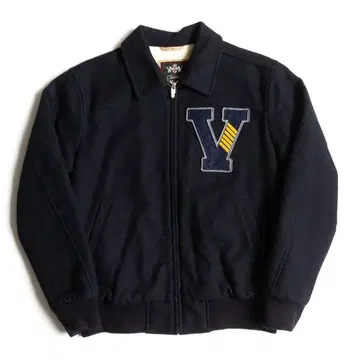 VAN JAC [카라 부착 울 바시티 자켓] LL 와펜