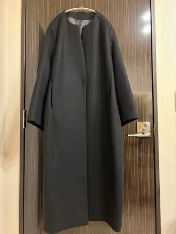 CITYSHOP 블랙 오버 코쿤 코트