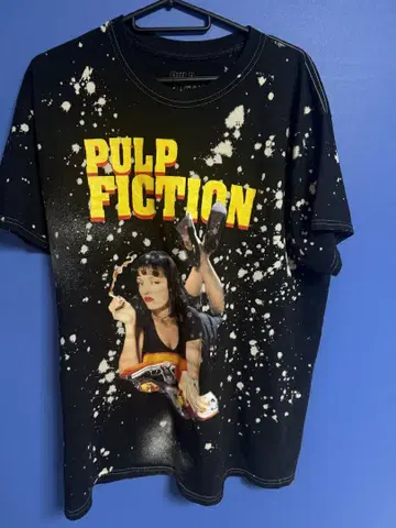 PULP FICTION 스플래터 디자인 T셔츠