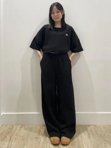 [ 새상품 ] 빈티지 소프트 배기 와이드 스웨트 팬츠 XS