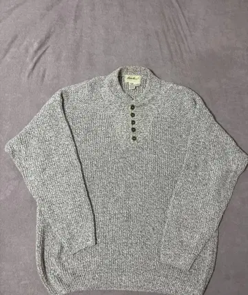 00s EDDIE BAUER 헨리 코튼 니트 made in usa