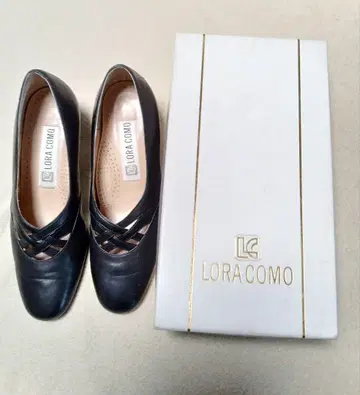LORA COMO, 블랙, 펌프스, 23cm, 3E,