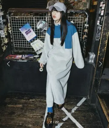 니코앤드 플리스 지퍼 맥시 원피스 롱 사이즈 L