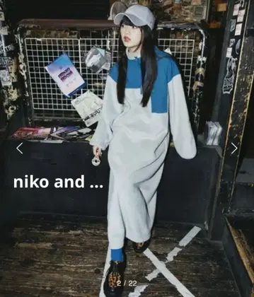 니코앤드 플리스 지퍼 맥시 원피스 롱 사이즈 L