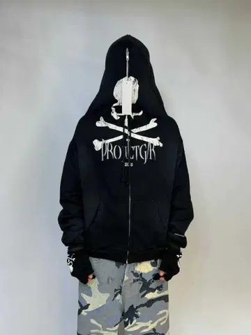 project g/r x mastermind japan 콜라보 후드티 M