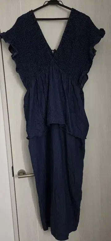 시마무라 데님 페플럼 셔링 살로펫 3L 사이즈