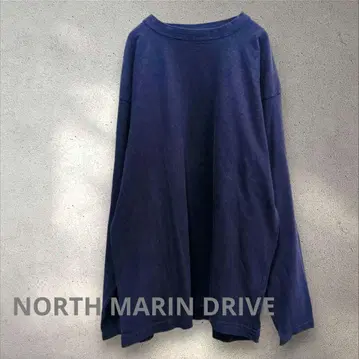 노스 마린 드라이브 45rpm 인디고 긴팔 T셔츠