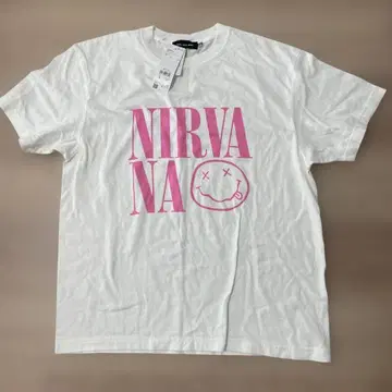 [택 포함 새상품!] NIRVANA 화이트 T셔츠 L사이즈