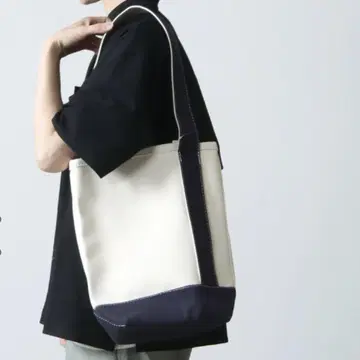 새상품 L.L.Bean 실린더 토트백 네이비