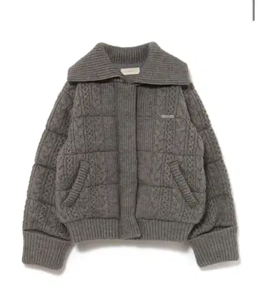 andmary Mary quilting knit jacket gray