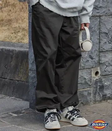 Dickies 라이트 트윌 파라슈트 팬츠 M 블랙