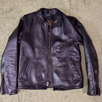 [ VANSON ] LEATHER JACKET 블랙 천연 가죽