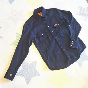 Wrangler FLAME RESISTANT 네이비 긴팔 셔츠