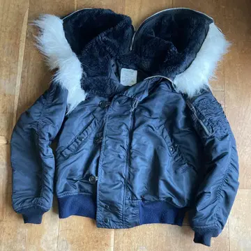 USA제 ALPHA INDUSTRIES N-2B 자켓 블랙 블랙
