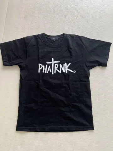 PHATRNK 블랙 T셔츠 로고 프린트