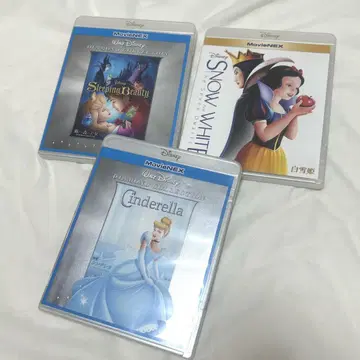 디즈니 애니메이션 DVD 블루레이 3작품 세트