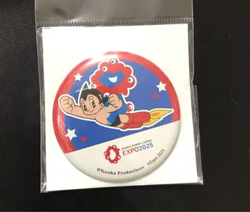 오사카 간사이 만박 철완 아톰 먁먁 콜라보 캔뱃지 새상품