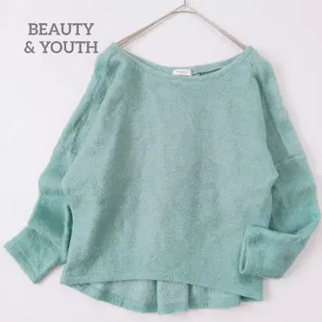BEAUTY & YOUTH 모헤어 혼방 포근포근 니트 풀오버