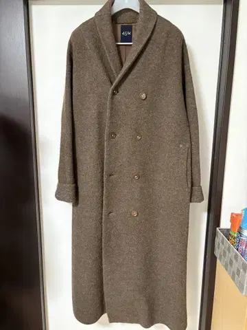 [ 새상품급 ] 45R 울 더블 브레스트 롱 코트