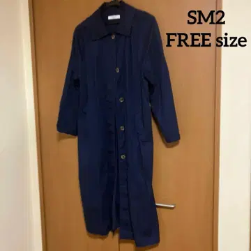 사만사 모스모스 SM2 코트 롱 코트 트렌치코트 네이비