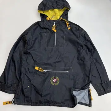 퍼스트다운 빈티지 90S 아노락 후드티 블랙 M 사이즈