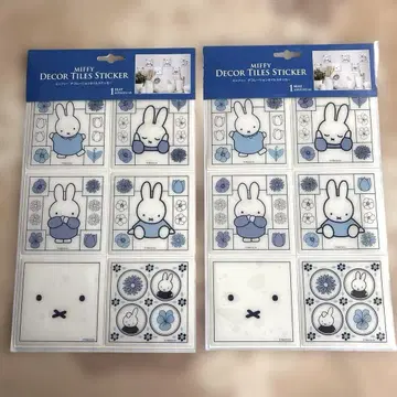 미피 더 카페스타 데코레이션 타일 스티커 2개 세트