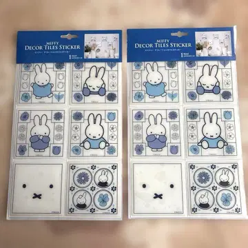 미피 더 카페스타 데코레이션 타일 스티커 2개 세트