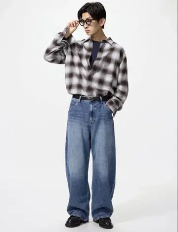 [ UNIQLO ] 배기 커브 청바지 24(61cm)