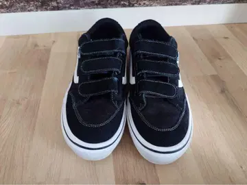VANS 벨크로 스니커즈 블랙/화이트