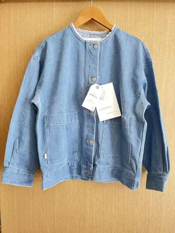 [새상품] SHIPS any 노카라 자켓 라이트 블루