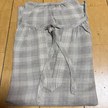 휴먼 우먼 체크 블라우스 상의