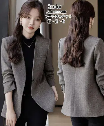 [ 새상품 미사용 택 포함 ] 그레이 테일러드 자켓 가을 봄 겨울