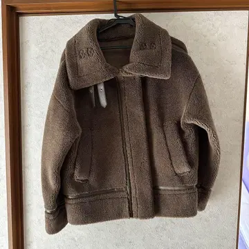 SNIDEL 보아 자켓 브라운