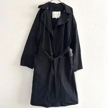 MACKINTOSH 블랙 트렌치코트 벨트 포함