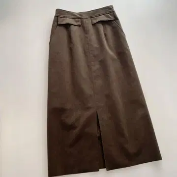 Doneeyu 브라운 타이트 롱 스커트