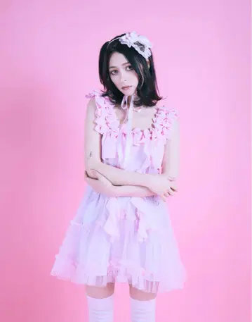 AVENCHUMU 리본 원피스 핑크