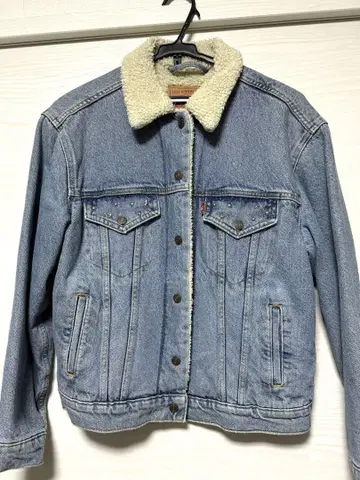 Levi's 보아 카라 부착 데님 자켓