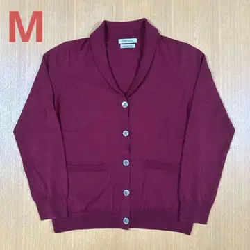 NEWYORKER (뉴요커) 버건디 숄카라 가디건 M
