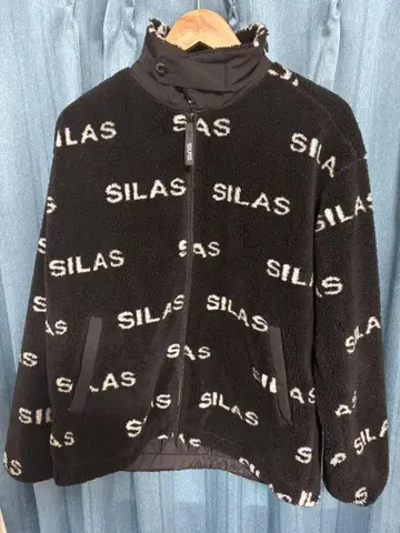 SILAS 사이러스 플리스 풀집업 자켓 블랙 M 사이즈 새상품급