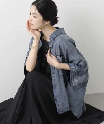 Gready Brilliant 그레디 브릴리언트 시어 데님 셔츠 38