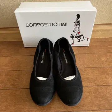 COMPETITION 블랙 플랫슈즈 박스 포함